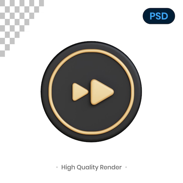 Faster 3d render illustration premium psd