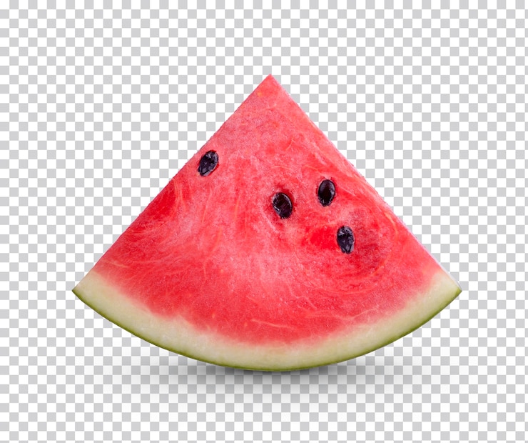 PSD fatias de melancia isolada