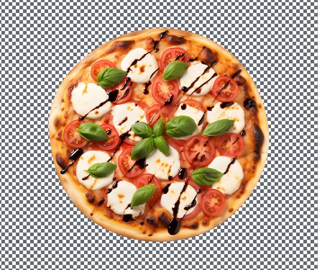 PSD fatias de tomate de pizza leve deliciosas e deliciosas isoladas em fundo transparente