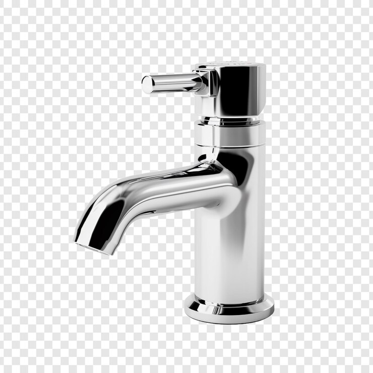PSD faucet aislado sobre un fondo transparente
