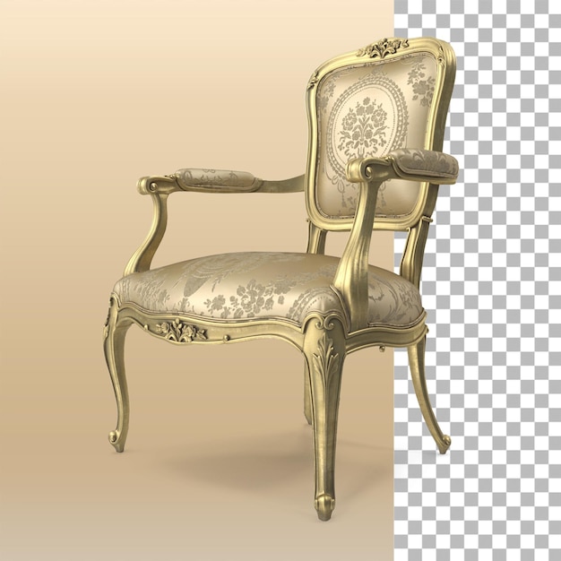 PSD fauteuil antique classique de luxe pour votre intérieur de conception d'actifs