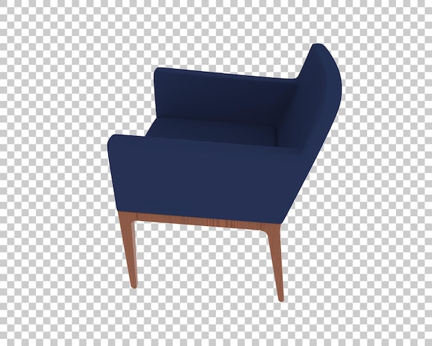 Un fauteuil bleu moderne
