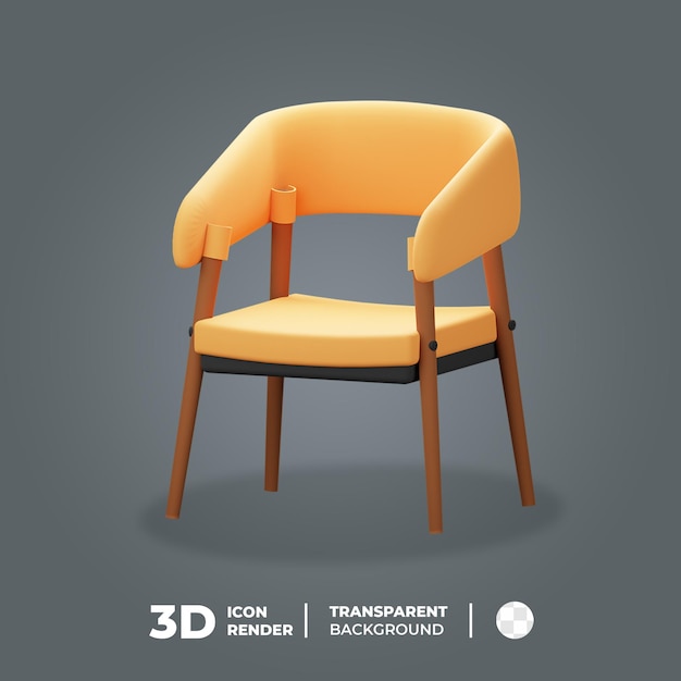 PSD fauteuil icon 3d