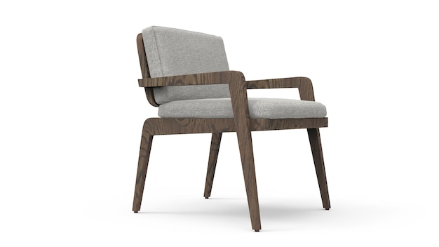 fauteuil isolé sur fond blanc
