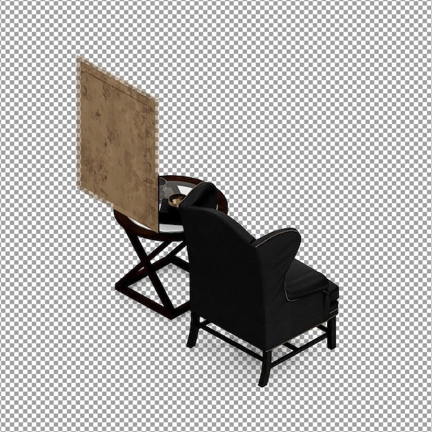 Fauteuil Minimaliste En Rendu 3d