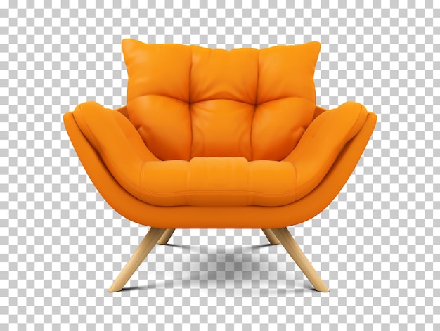 PSD fauteuil moderne isolé sur fond transparent png psd