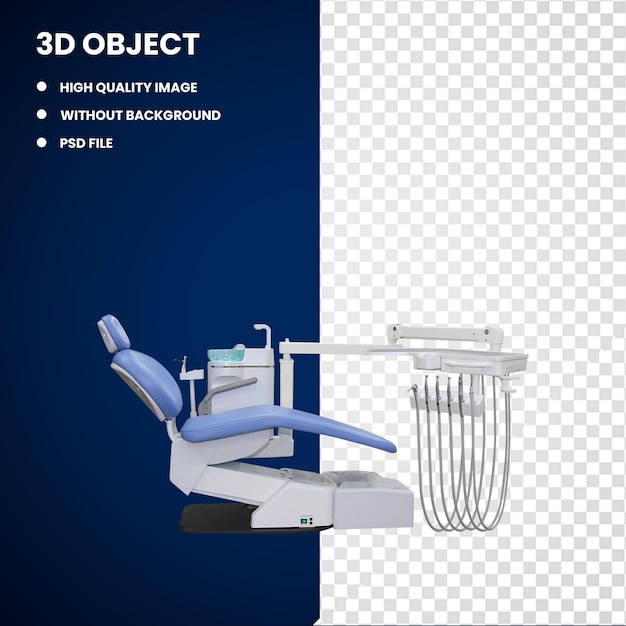 PSD fauteuil de moteur dentaire de dentisterie 3d, instruments dentaires