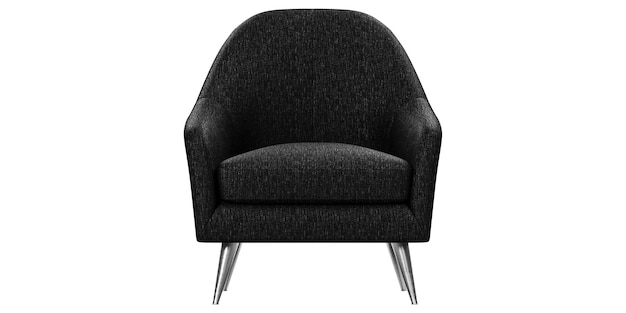 PSD fauteuil noir moderne isolé sur fond blanc collection de magasins de meublesélément de conception