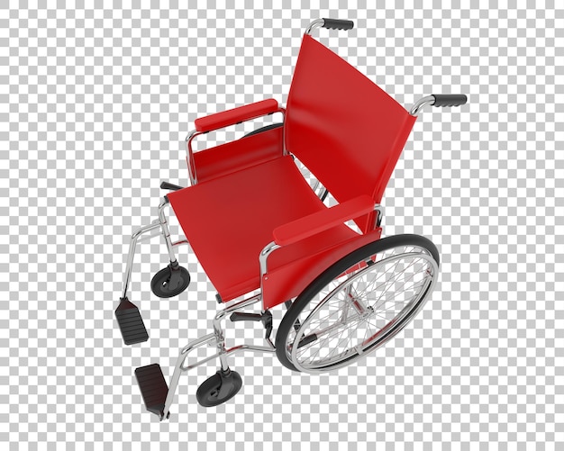 PSD fauteuil roulant sur fond transparent illustration de rendu 3d