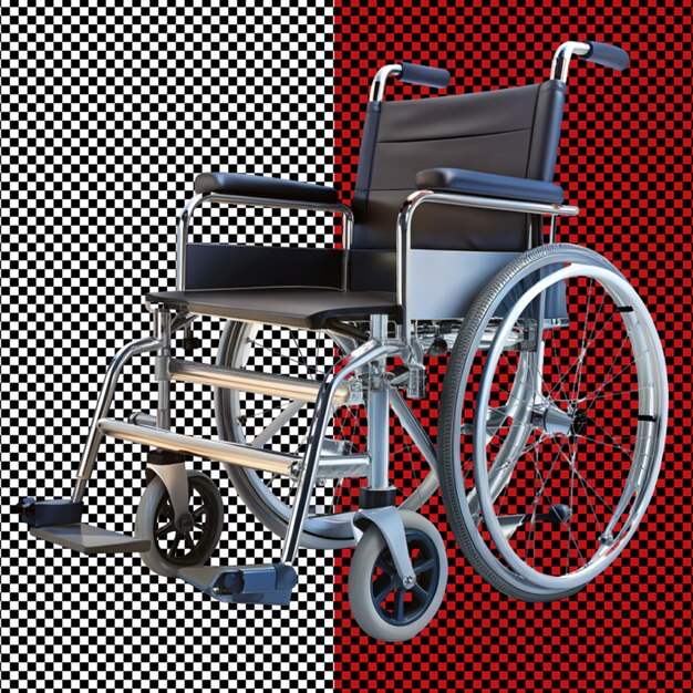 PSD fauteuil roulant sur fond transparent