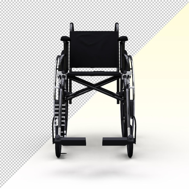 Fauteuil Roulant Noir 3d Isolé