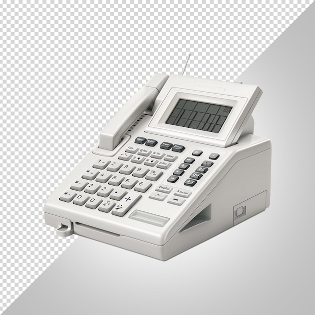 PSD fax isolé sur fond blanc