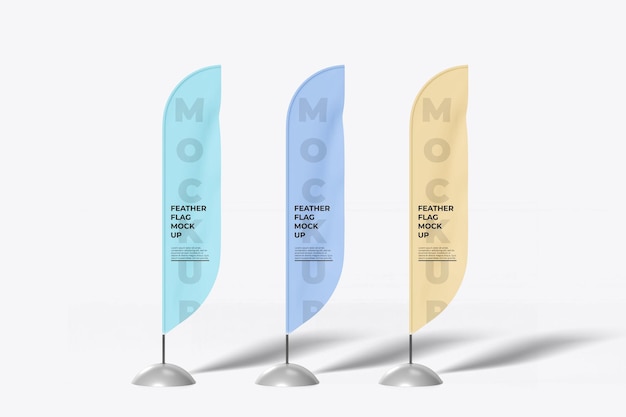 Feather Flag Mockup Vorderseite