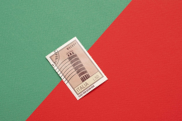 Fechar a maquete do selo postal
