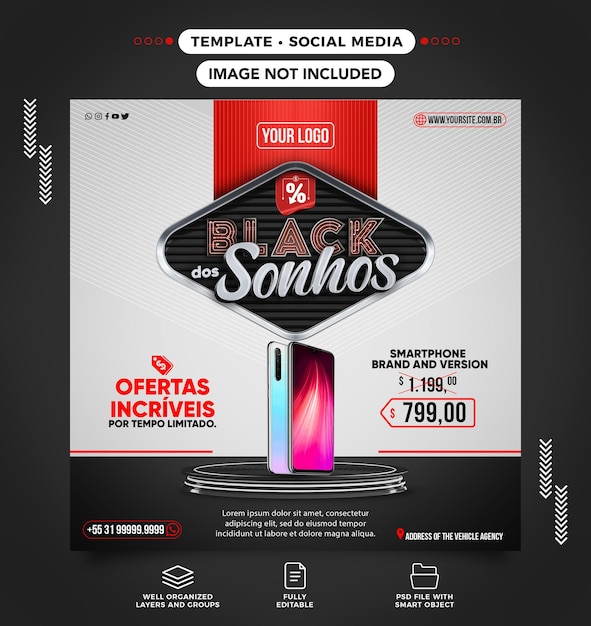 Feed Black Friday des rêves Smartphone en offre au Brésil