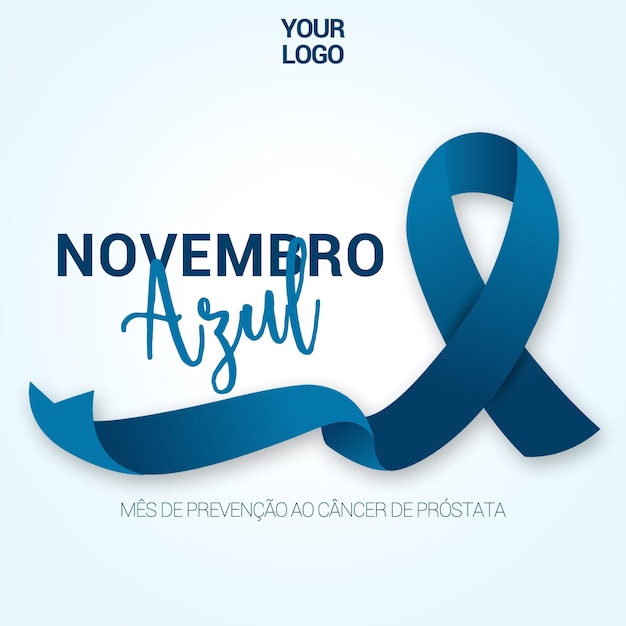 PSD feed de mídia social campanha novembro azul