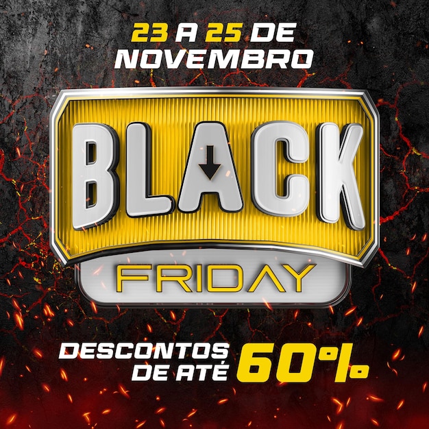 Feed de mídia social Descontos exclusivos de sexta-feira negra