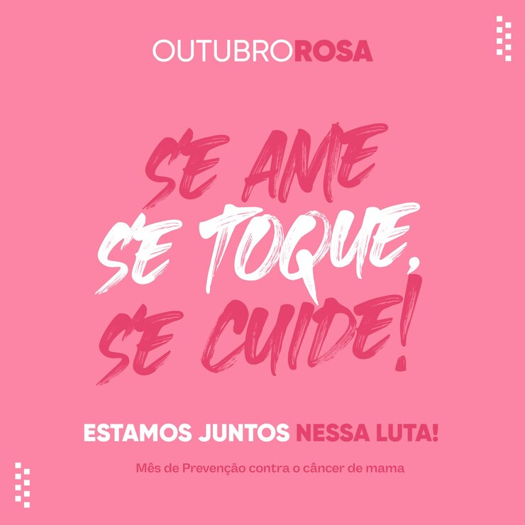 PSD feed de redes sociais outubro rosa ame-se