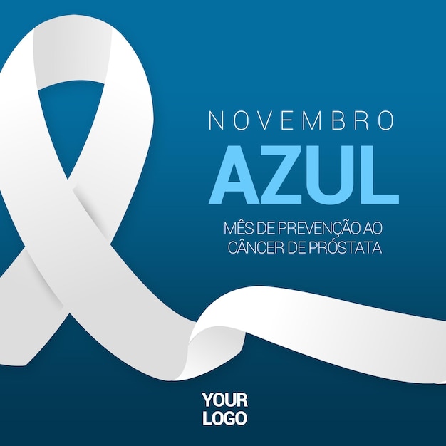 PSD feed de mídia social campanha novembro azul