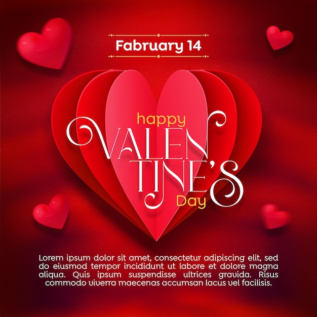 Feed modello felice giorno di San Valentino amore