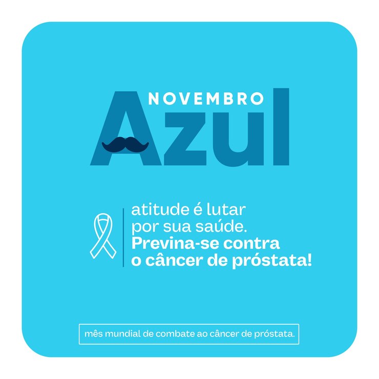 PSD feed sui social media post consapevolezza del cancro alla prostata blu novembre