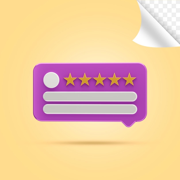 Feedback di revisione del rendering 3D