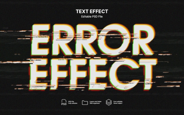 Fehlertext-Effekt