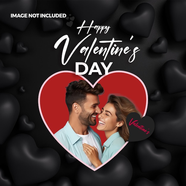 Feier des Valentinstags Soziales Medai-Banner