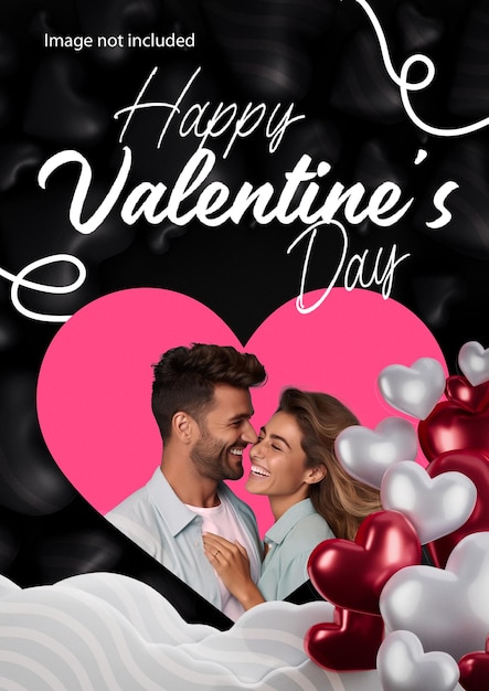 Feier des Valentinstags Soziales Medai-Banner
