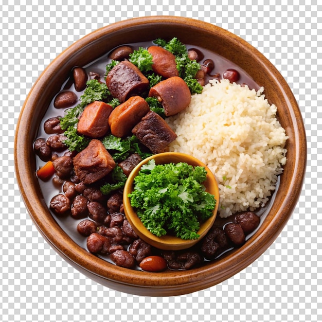 Feijoada Fondo blanco aislado