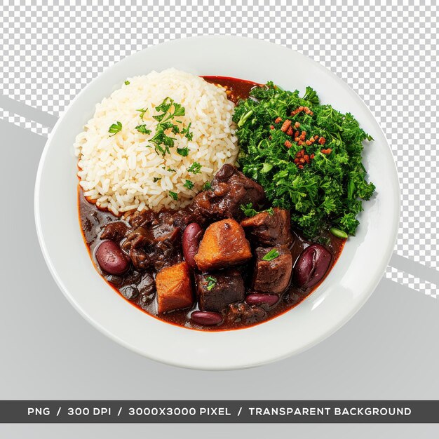 PSD feijoada typisches brasilianisches traditionelles essen transparenter hintergrund