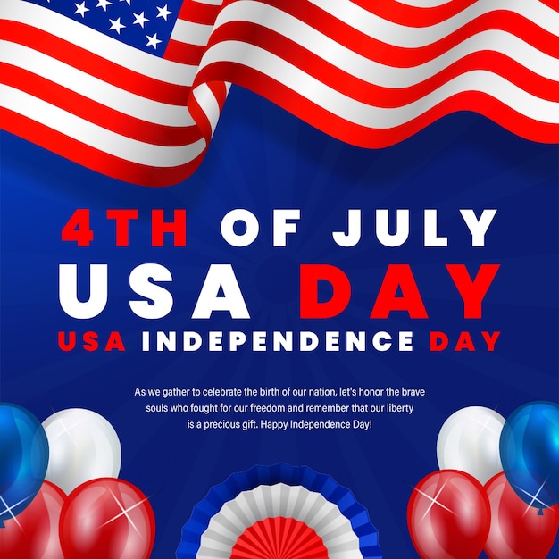 Felice 4 luglio, festa dell'indipendenza degli Stati Uniti.