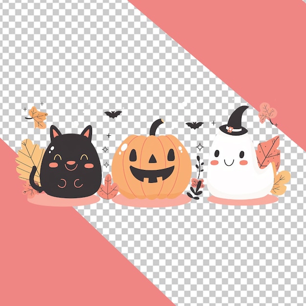 Felice celebrazione di Halloween PNG Illustrazioni