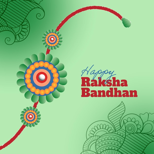 Felice design del post di Raksha Bandhan