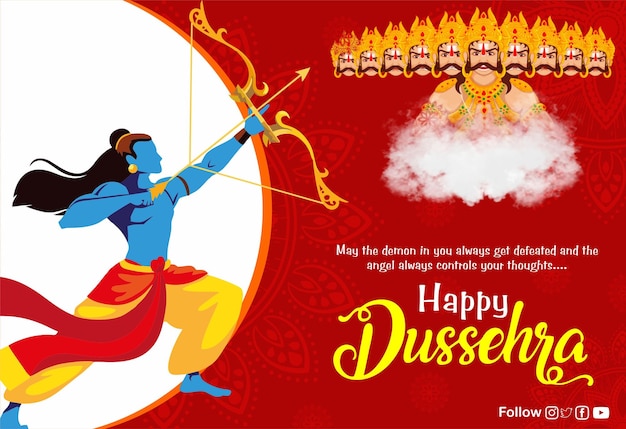 Felice Dussehra Design