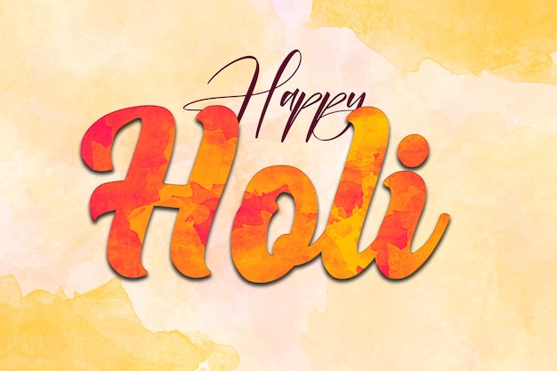 Felice festa di Holi dei colori