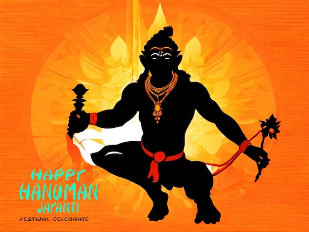 Felice Hanuman Jayanti Festival celebrazione della nascita del Signore Sri HanumanMonkey Dio