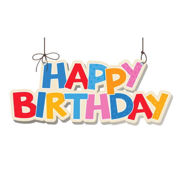 Feliz aniversário.