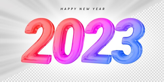 Feliz ano novo 2023 número