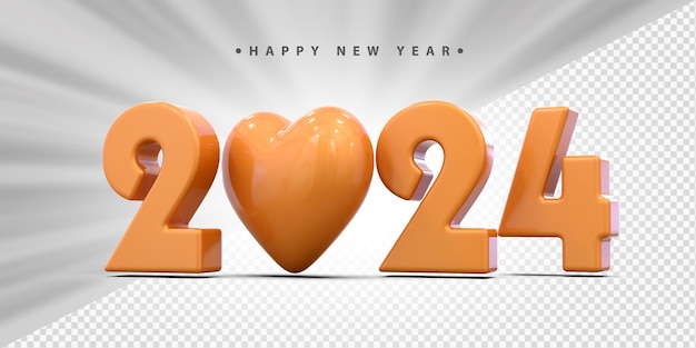 Feliz año nuevo 2024 con Corazón