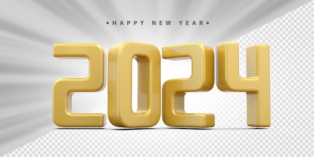 Feliz año nuevo 2024 Dorado