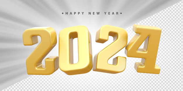 Feliz año nuevo 2024 Dorado