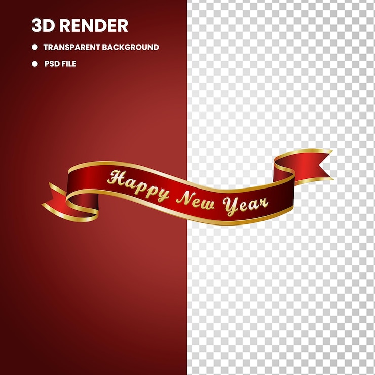 PSD feliz año nuevo 2024 texto tipografía elemento de diseño volante diseño de banner el año 2024 años nuevos 3d