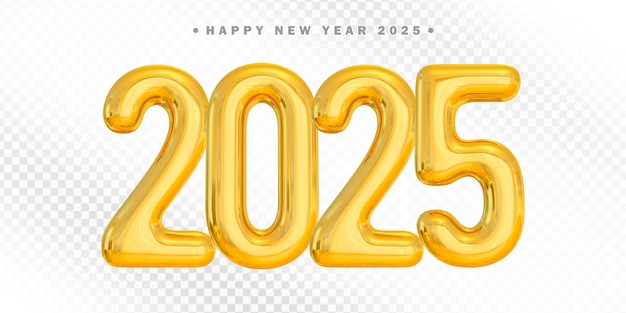 Feliz año nuevo 2025 Oro