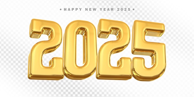 Feliz año nuevo 2025 Oro
