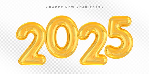 Feliz año nuevo 2025 Oro