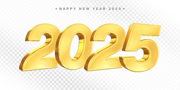 Feliz año nuevo 2025 Oro