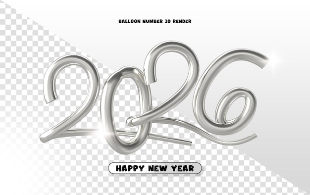 Feliz año nuevo 2026 Balones