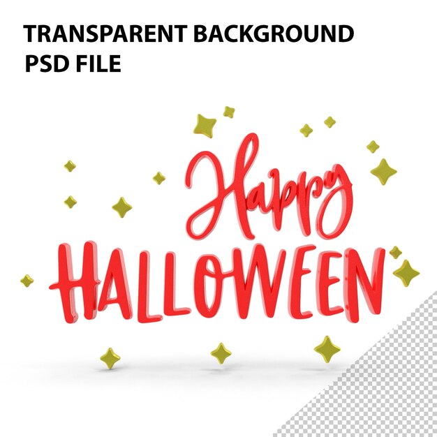 Feliz bandera de Halloween en el PNG