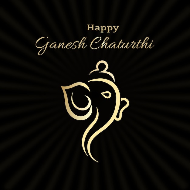 Feliz celebração de Ganesh Chaturthi